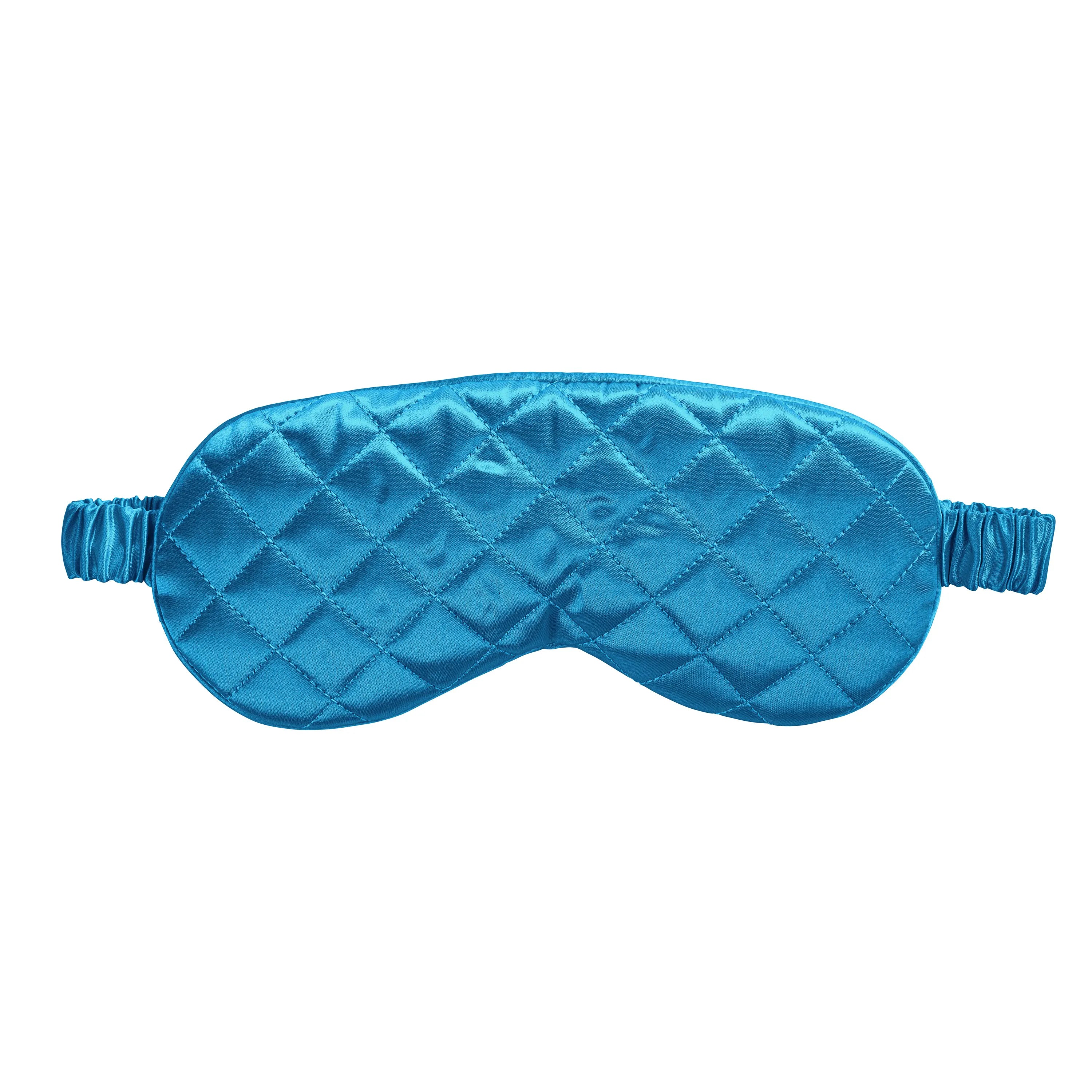 Aqua Diamond Quilted Sleep Mask