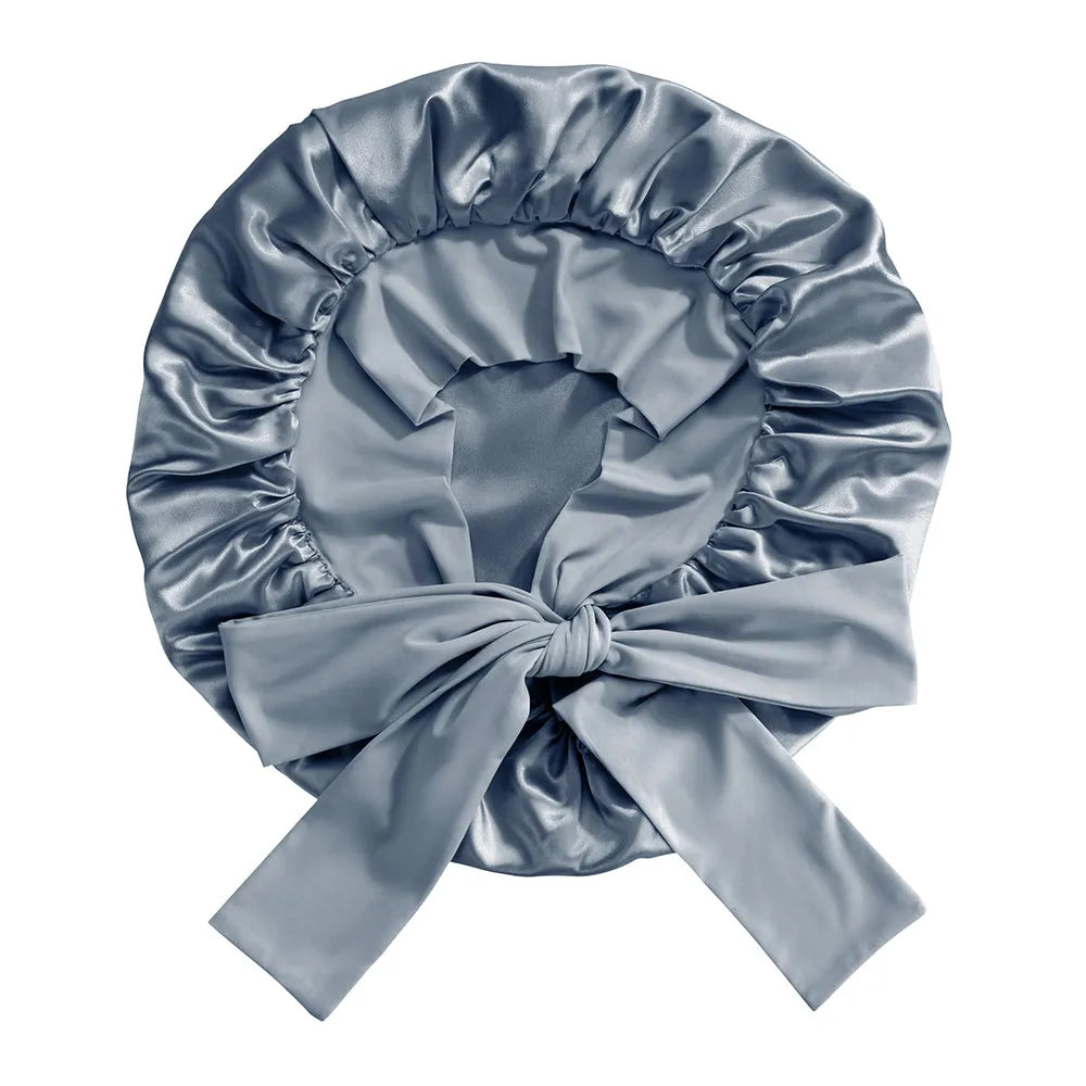 Blissy Bow Bonnet in Ash Blue