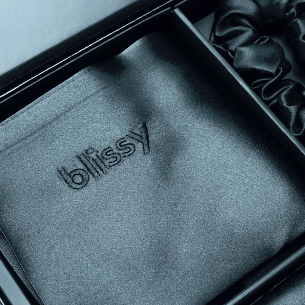 Blissy Dream Set in Ash Blue, Queen Size