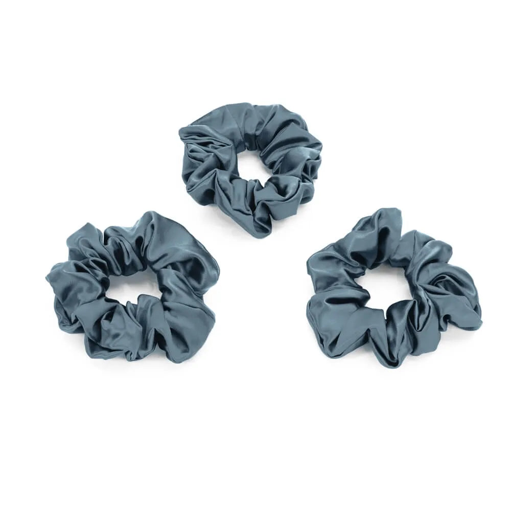 Blissy Scrunchies in Ash Blue