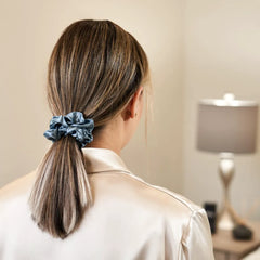Blissy Scrunchies in Ash Blue