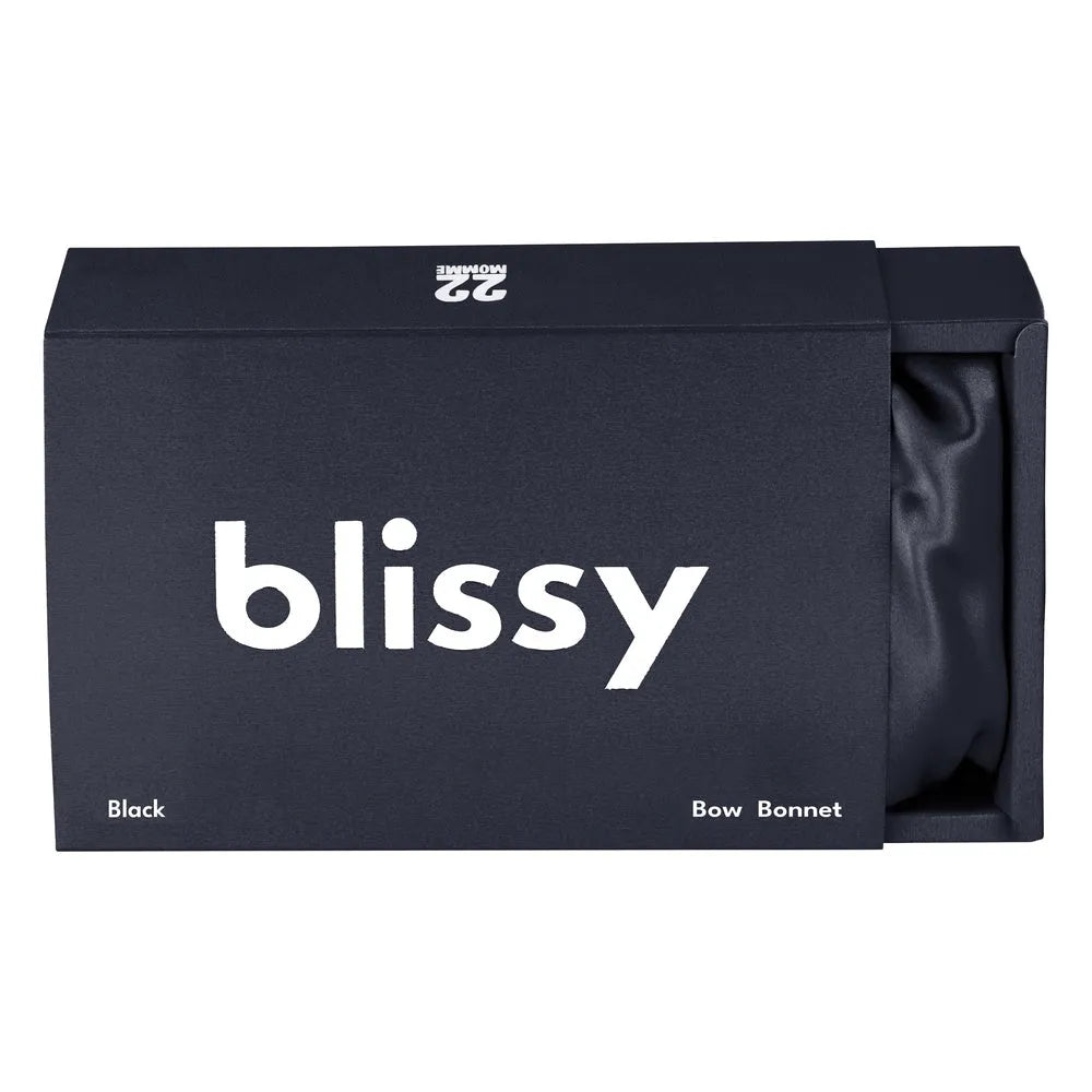 Blissy Bow Bonnet in Black