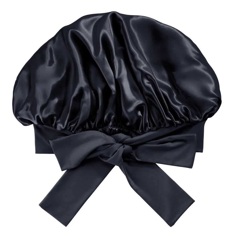 Blissy Bow Bonnet in Black