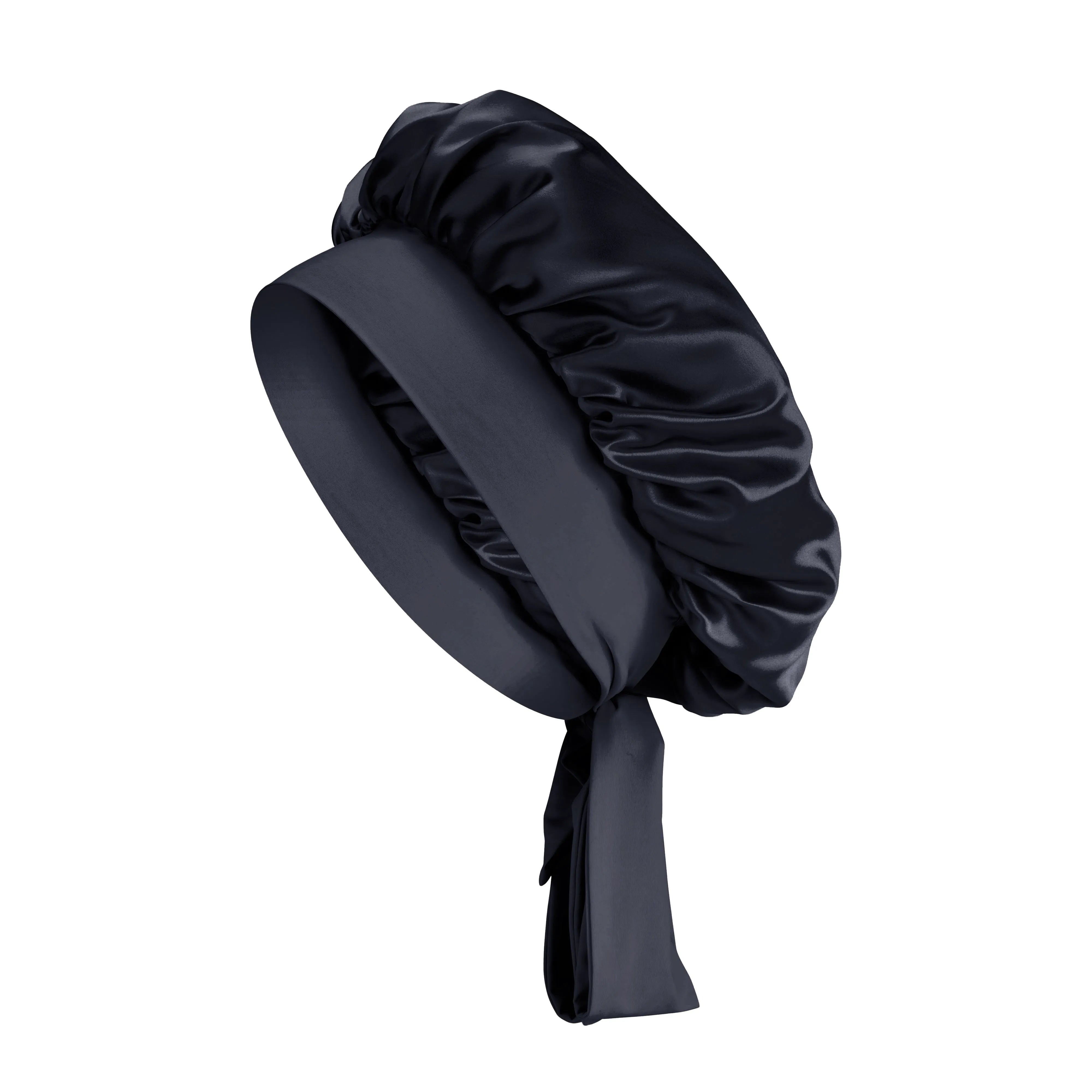 Blissy Bow Bonnet in Black