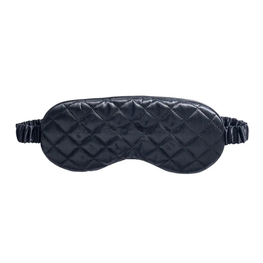 Black Diamond Quilted Sleep Mask
