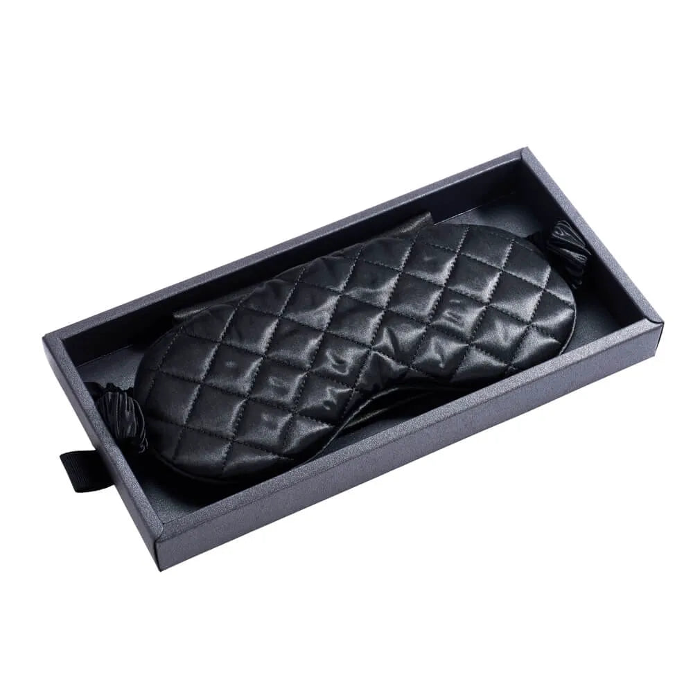 Black Diamond Quilted Sleep Mask