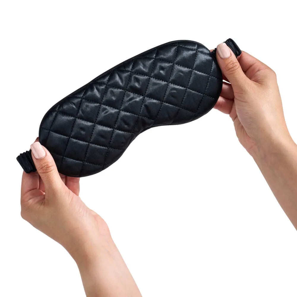 Black Diamond Quilted Sleep Mask