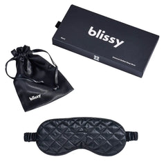 Black Diamond Quilted Sleep Mask