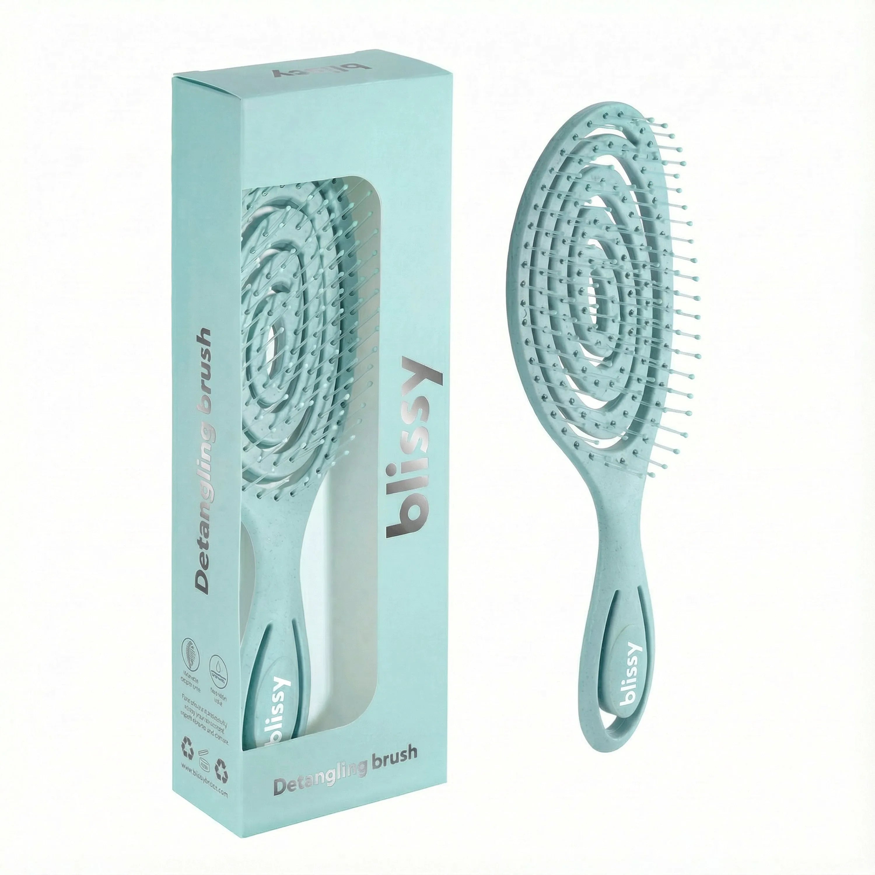 Blissy Detangling Brush in Blue