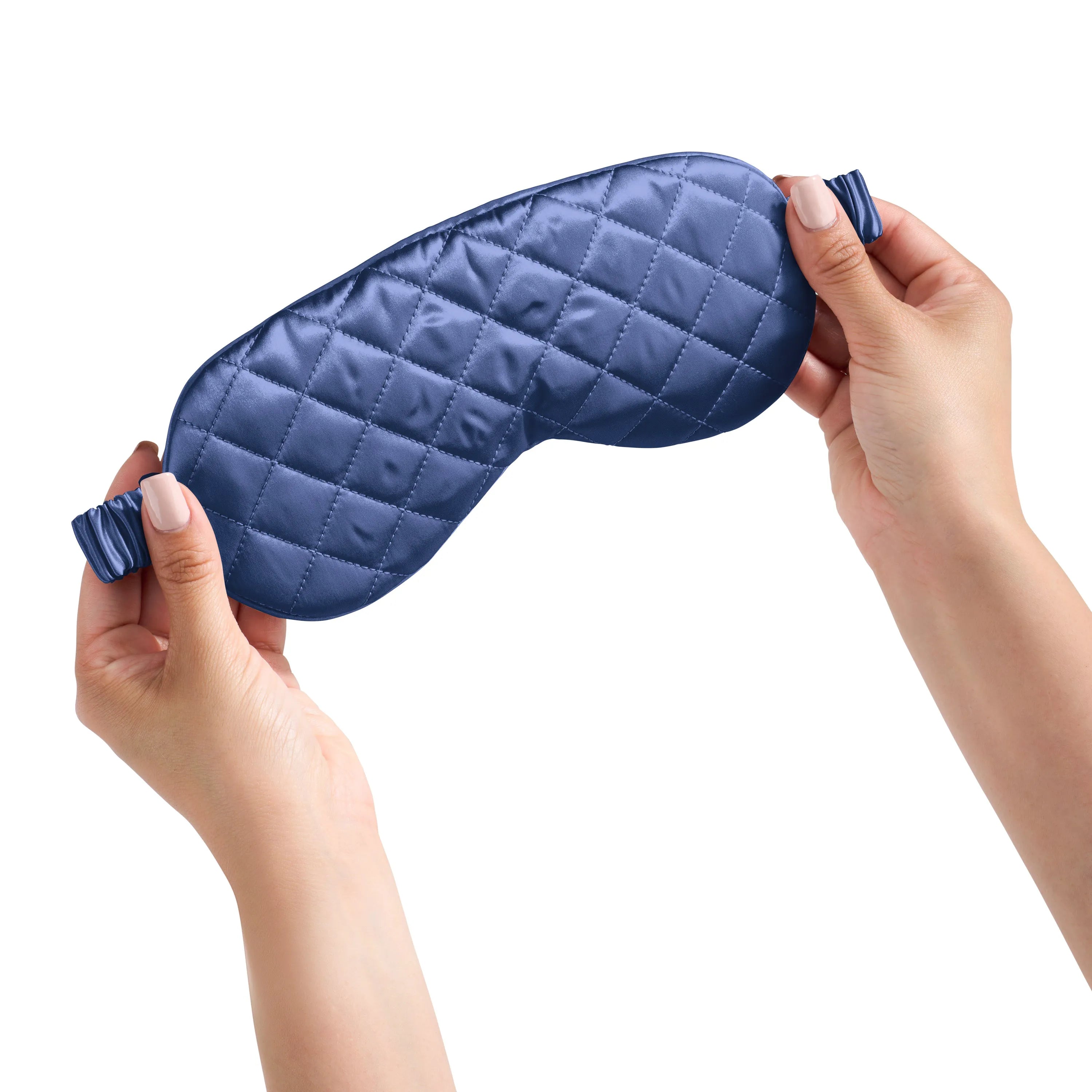Blue Diamond Quilted Sleep Mask