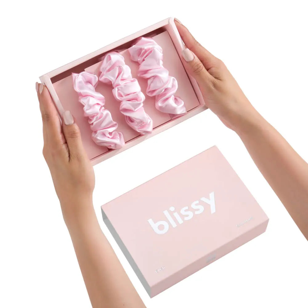 Blissy Scrunchies in Blush