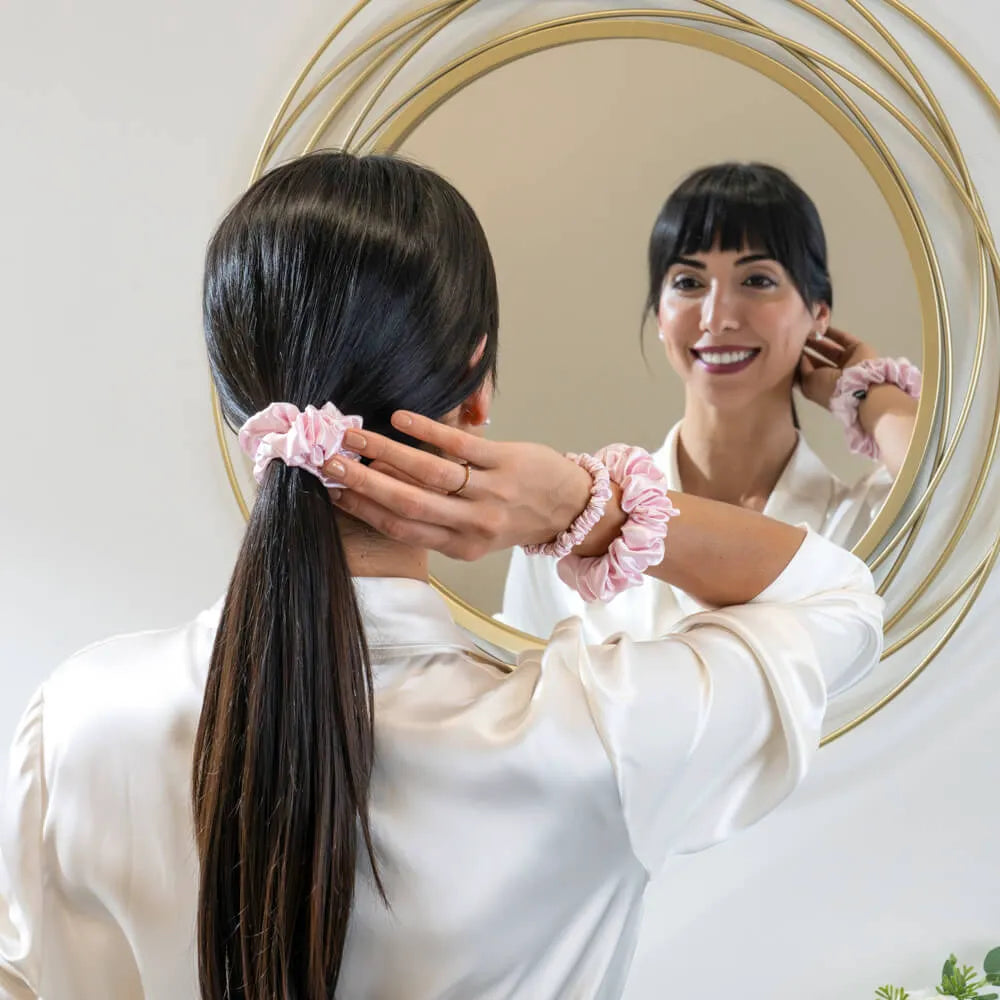 Blissy Scrunchies in Blush