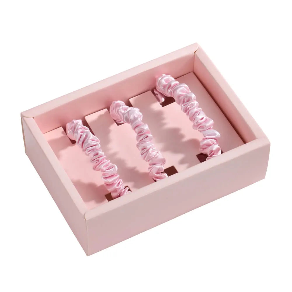 Blissy Skinny Scrunchies in Blush