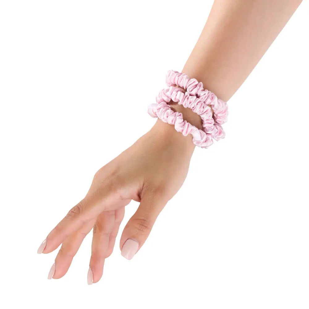 Blissy Skinny Scrunchies in Blush
