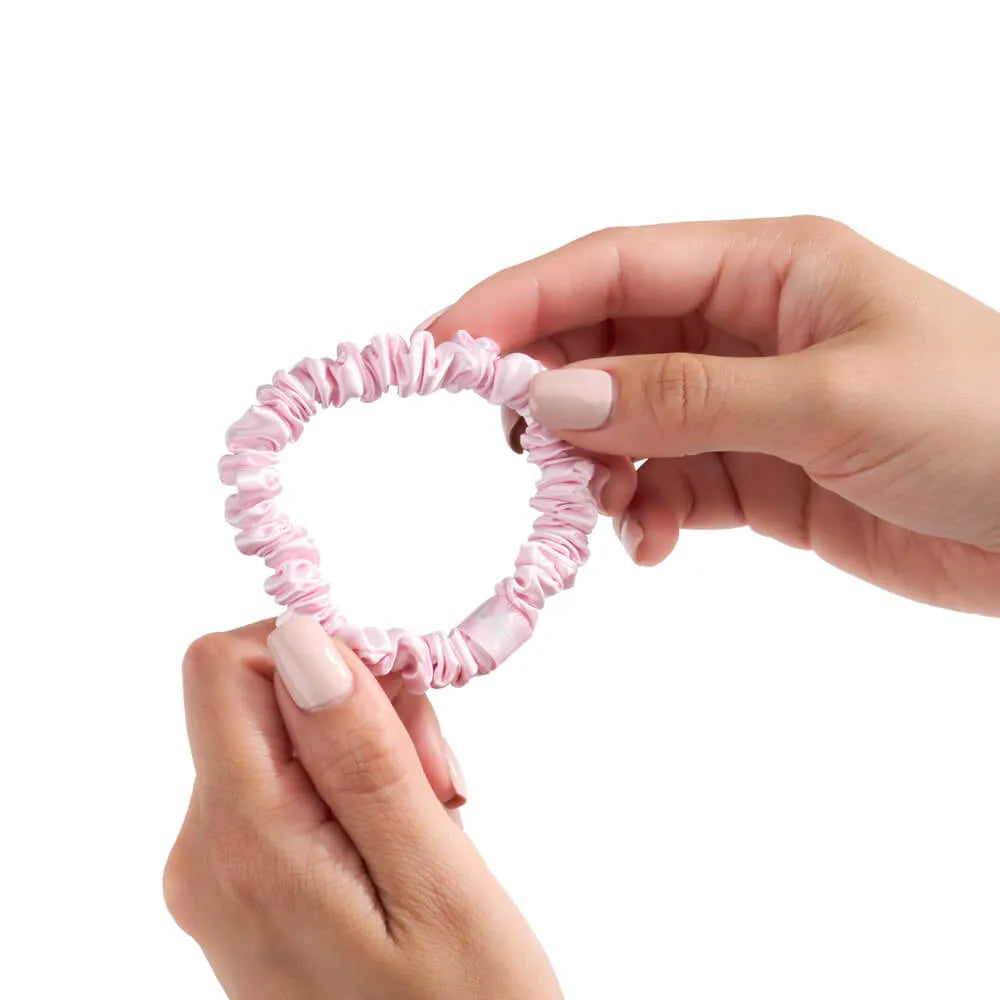 Blissy Skinny Scrunchies in Blush