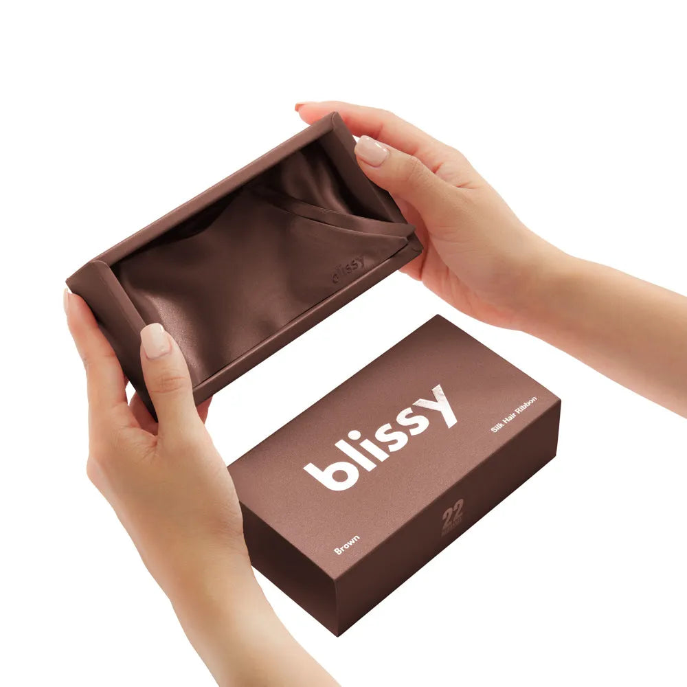 Blissy Hair Ribbon in Chocolate