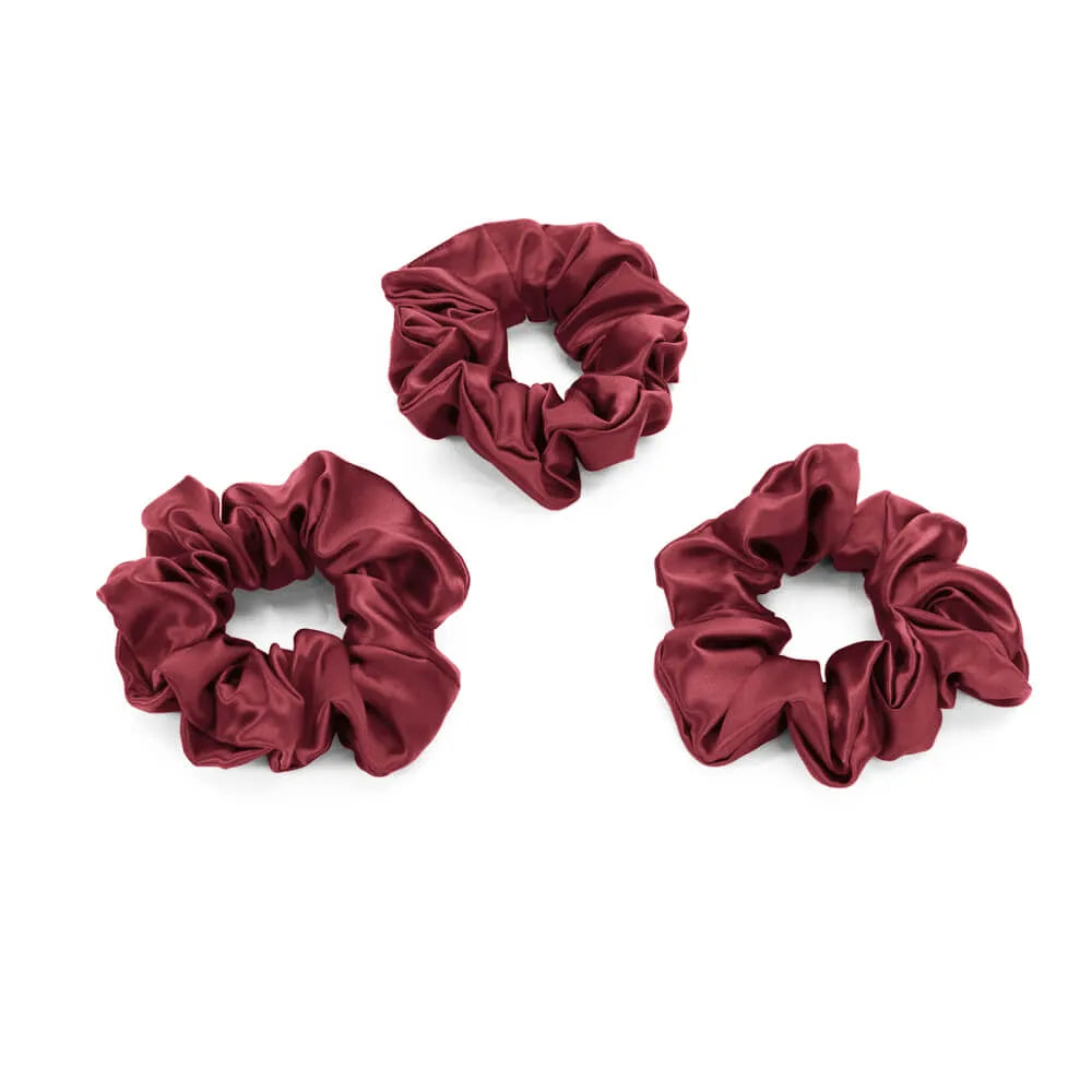 Blissy Scrunchies in Burgundy