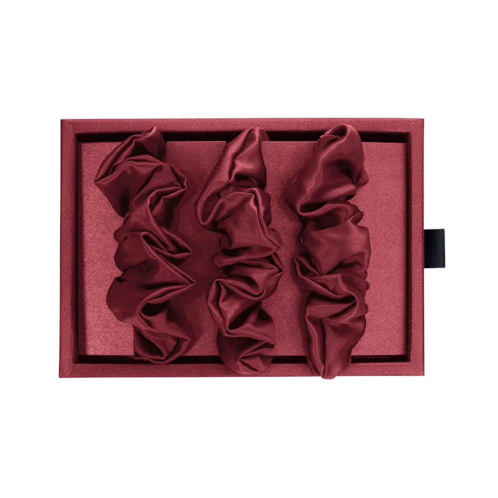Blissy Scrunchies in Burgundy