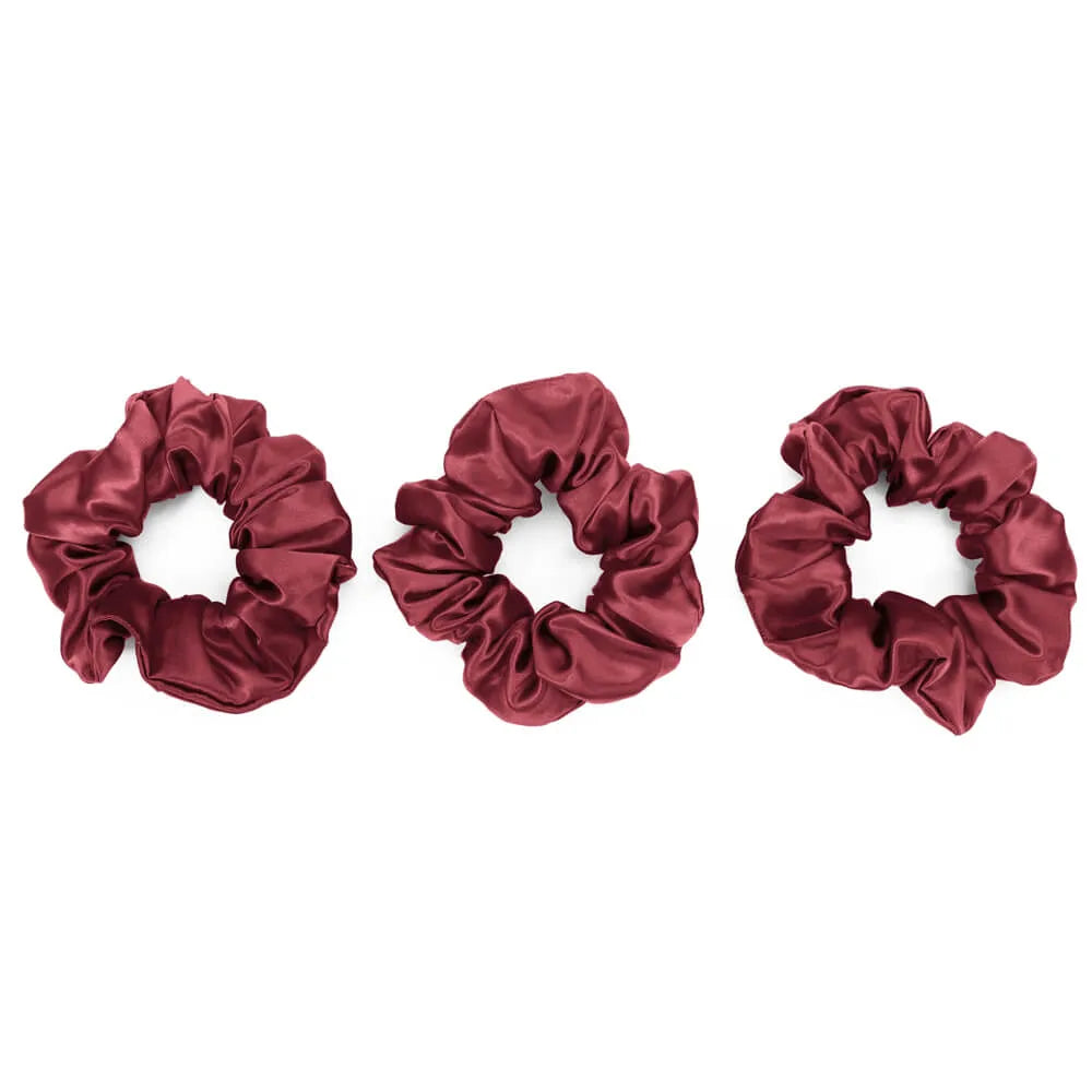 Blissy Scrunchies in Burgundy