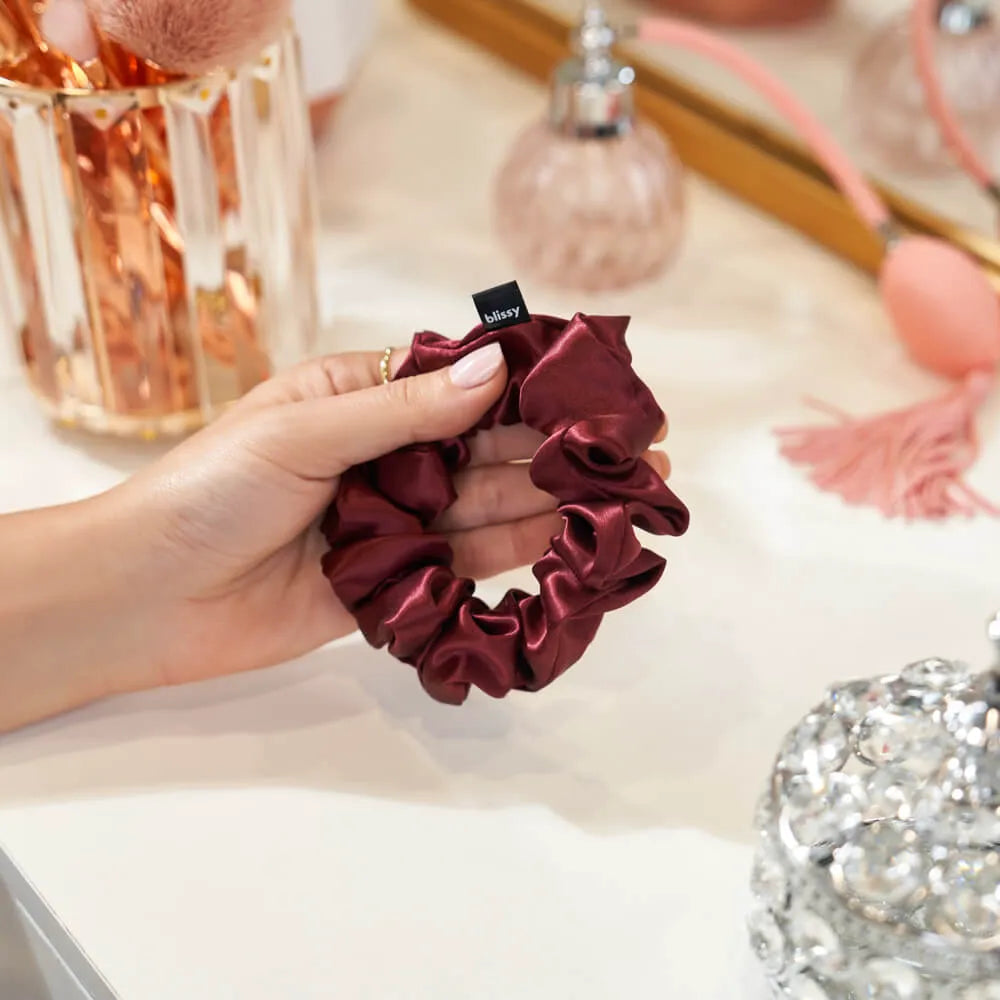 Blissy Scrunchies in Burgundy