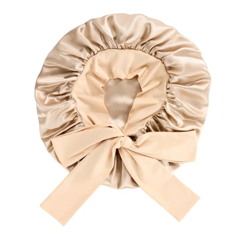 Blissy Bow Bonnet in Champagne