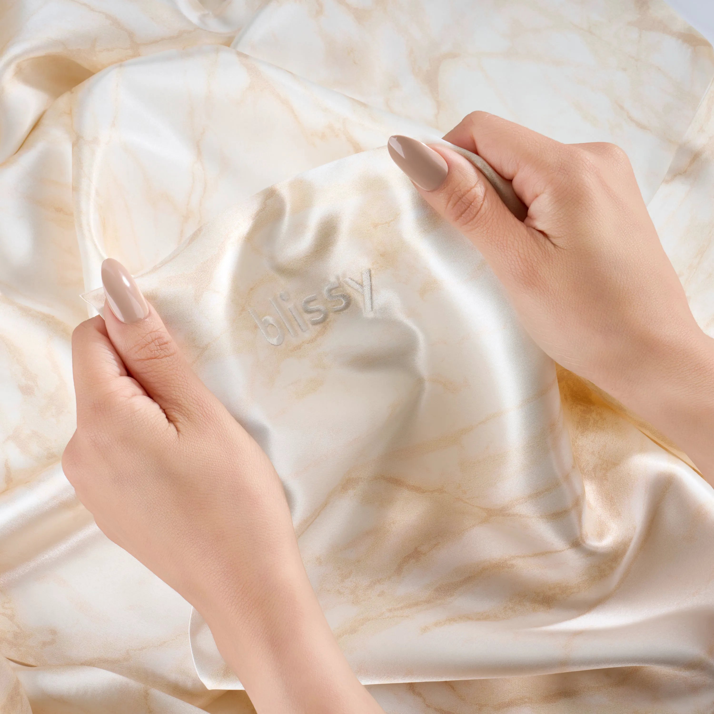 Champagne Marble Queen Pillowcase