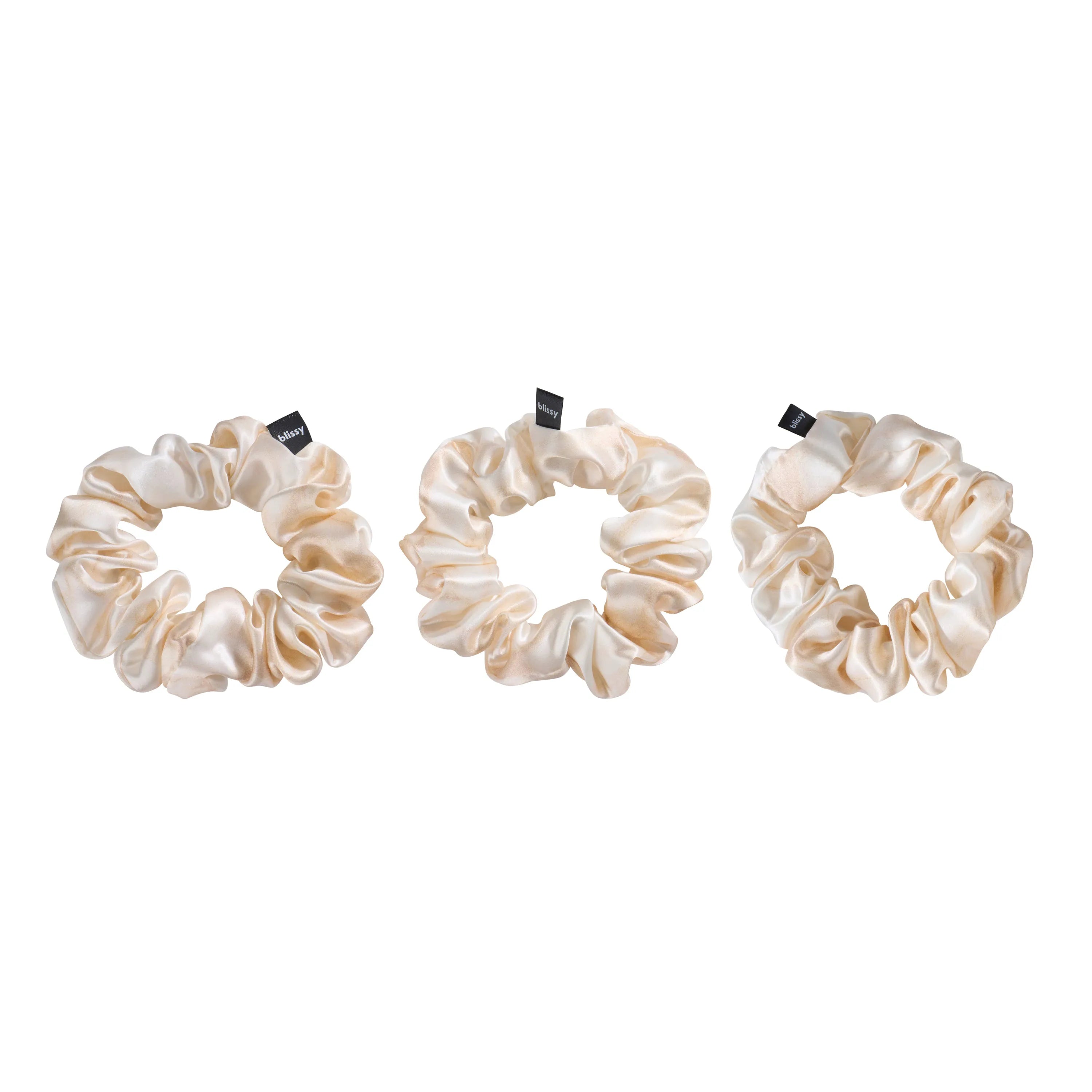 Blissy Scrunchies in Champagne Marble