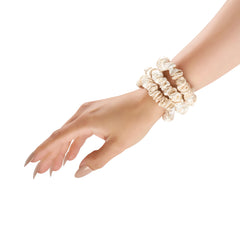 Blissy Skinny Scrunchies in Champagne Marble