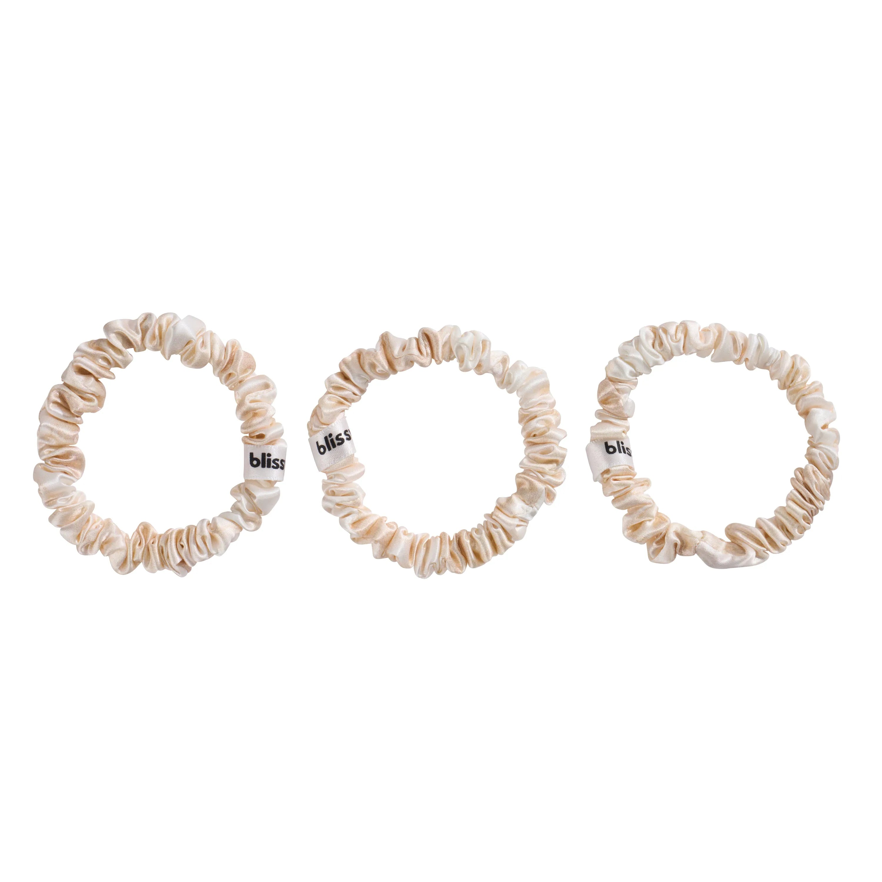Blissy Skinny Scrunchies in Champagne Marble