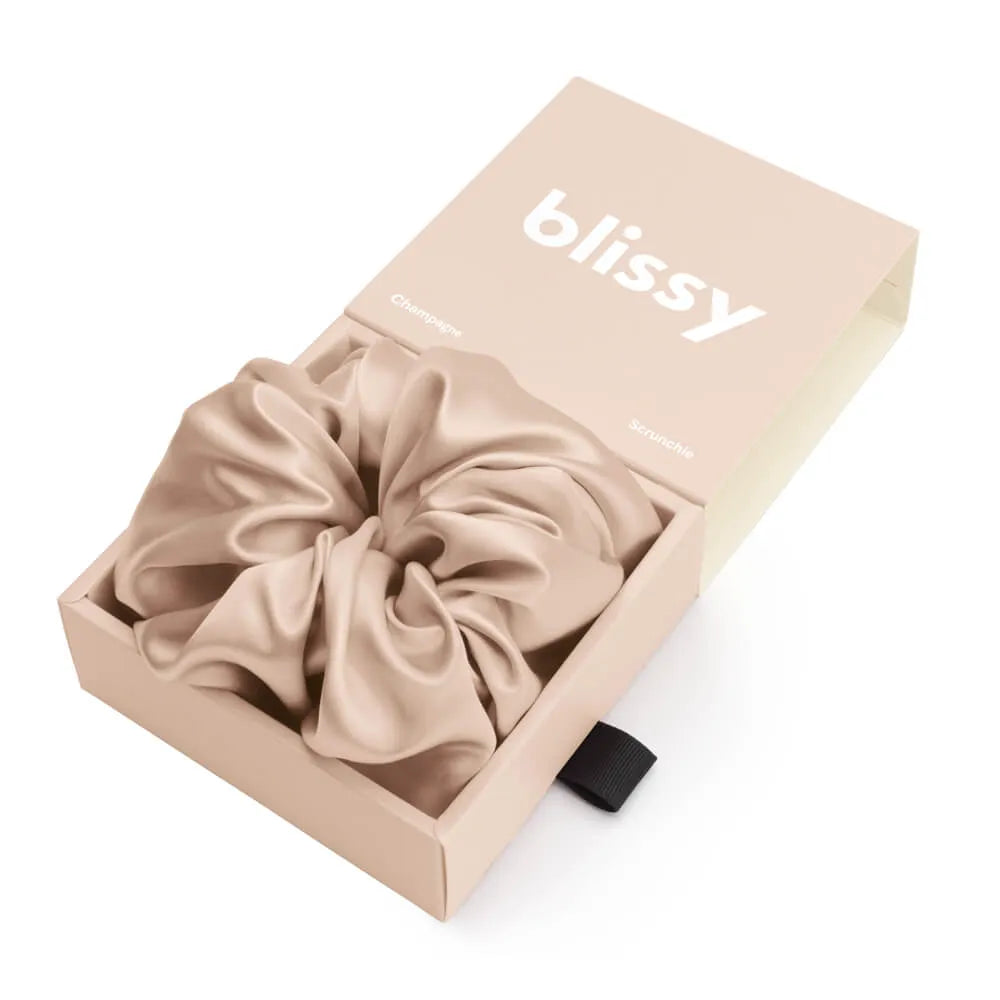 Blissy Oversized Scrunchie in Champagne