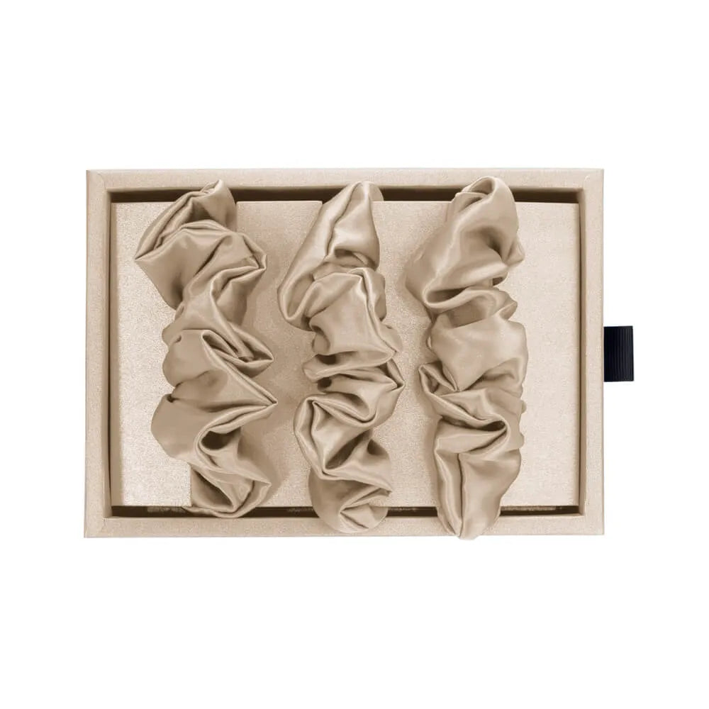 Blissy Scrunchies in Champagne