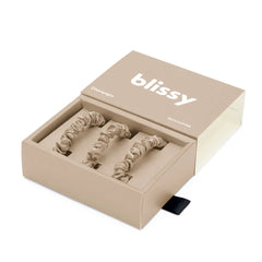 Blissy Skinny Scrunchies in Champagne