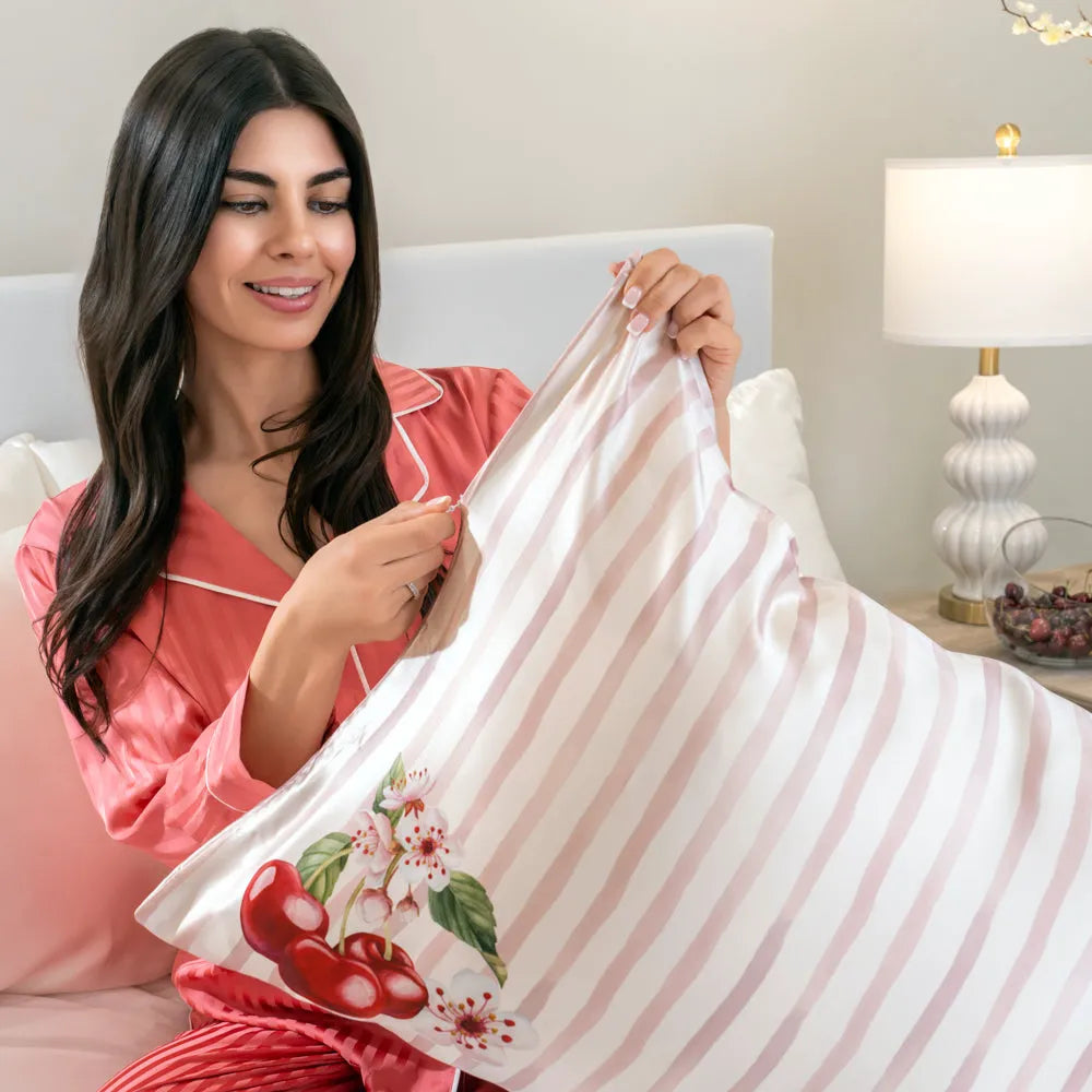 Cherry Blossom Queen Pillowcase