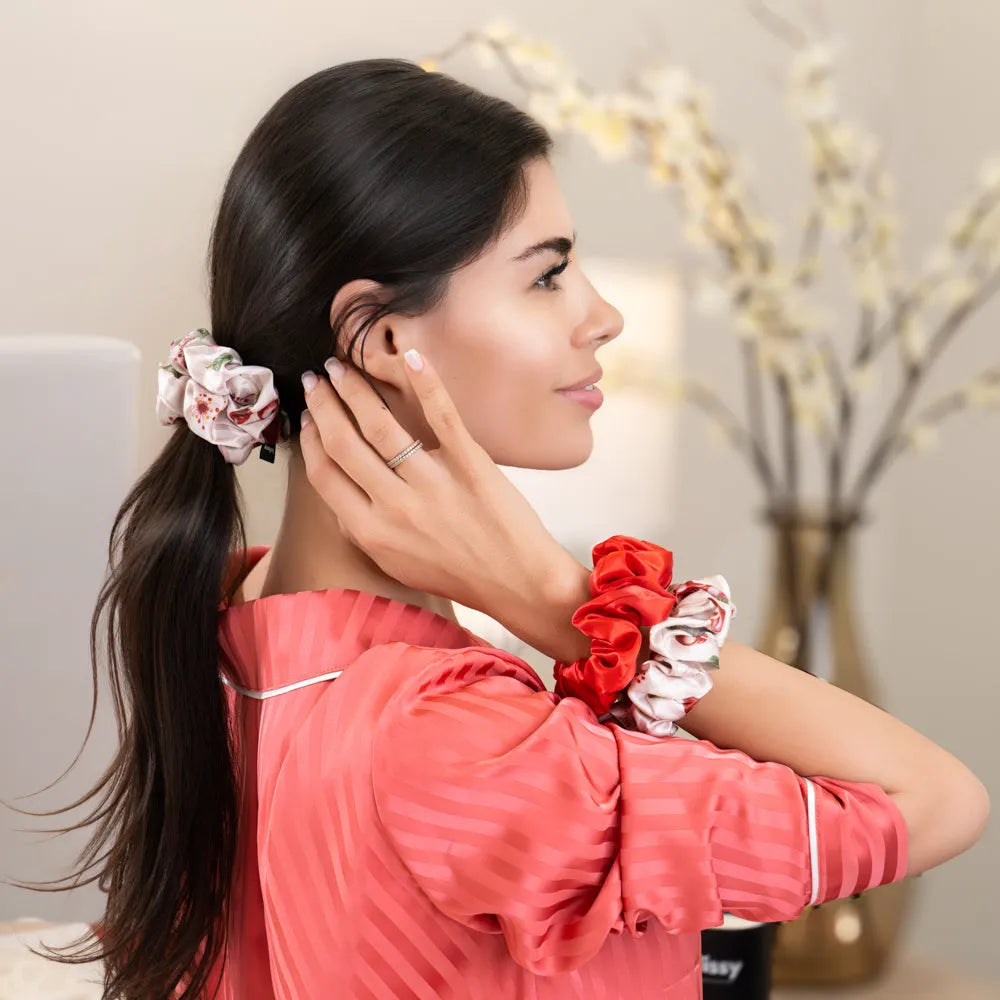 Blissy Scrunchies - Cherry Blossom