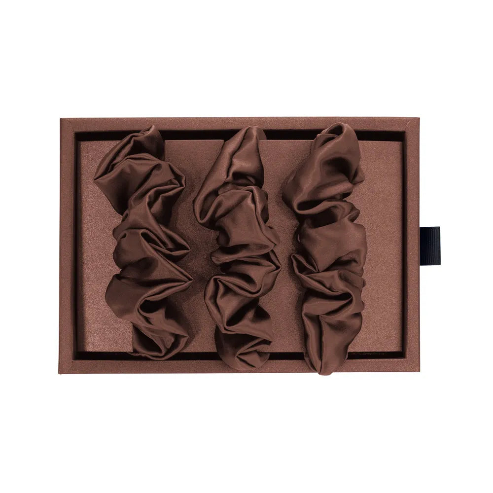 Blissy Scrunchies in Chocolate