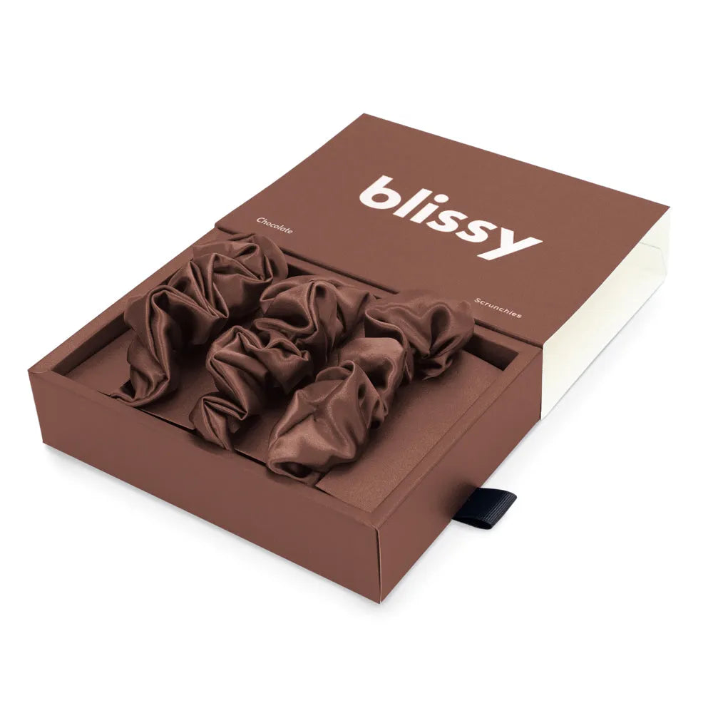 Blissy Scrunchies in Chocolate
