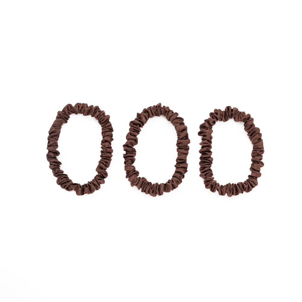 Blissy Skinny Scrunchies in Chocolate