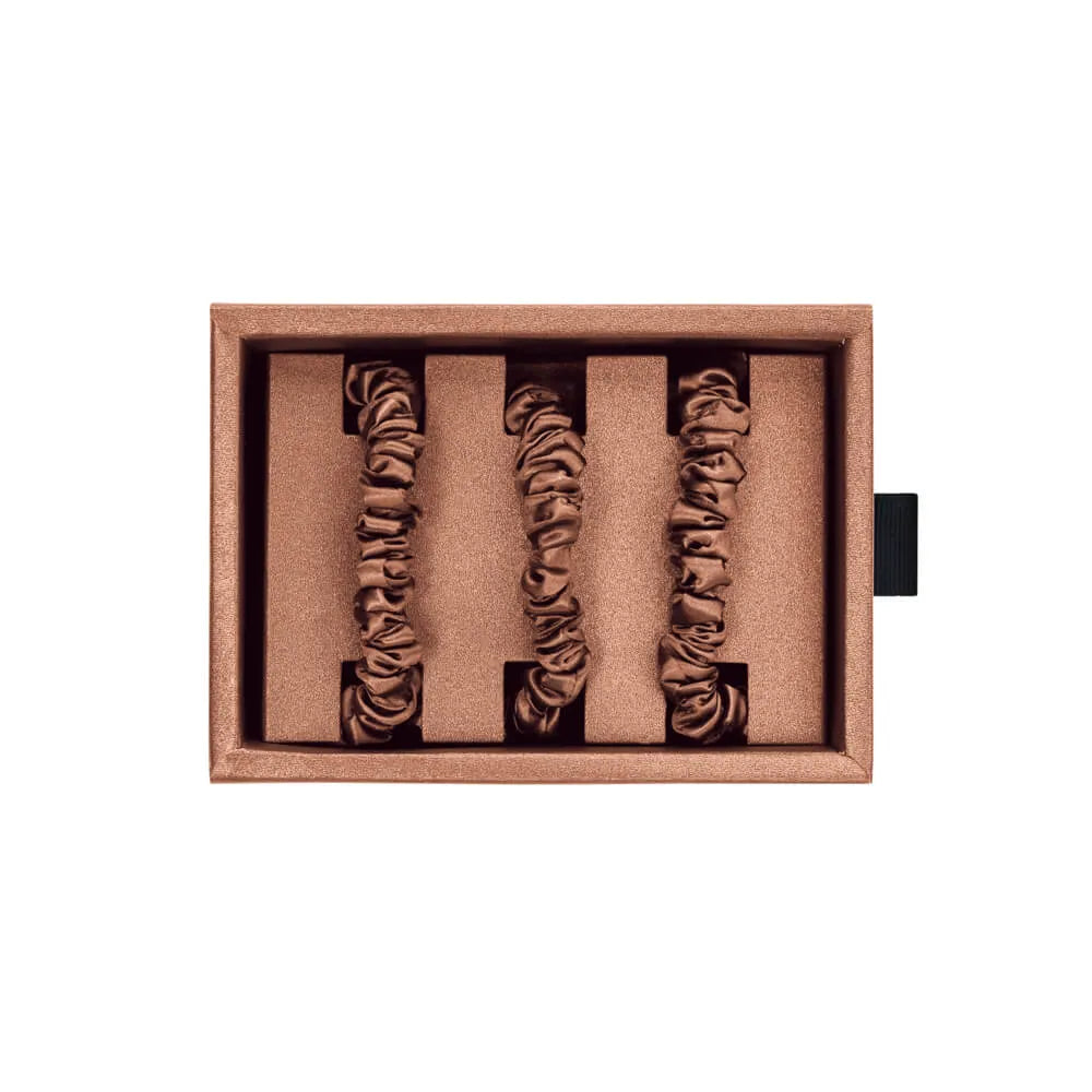 Blissy Skinny Scrunchies in Cinnamon