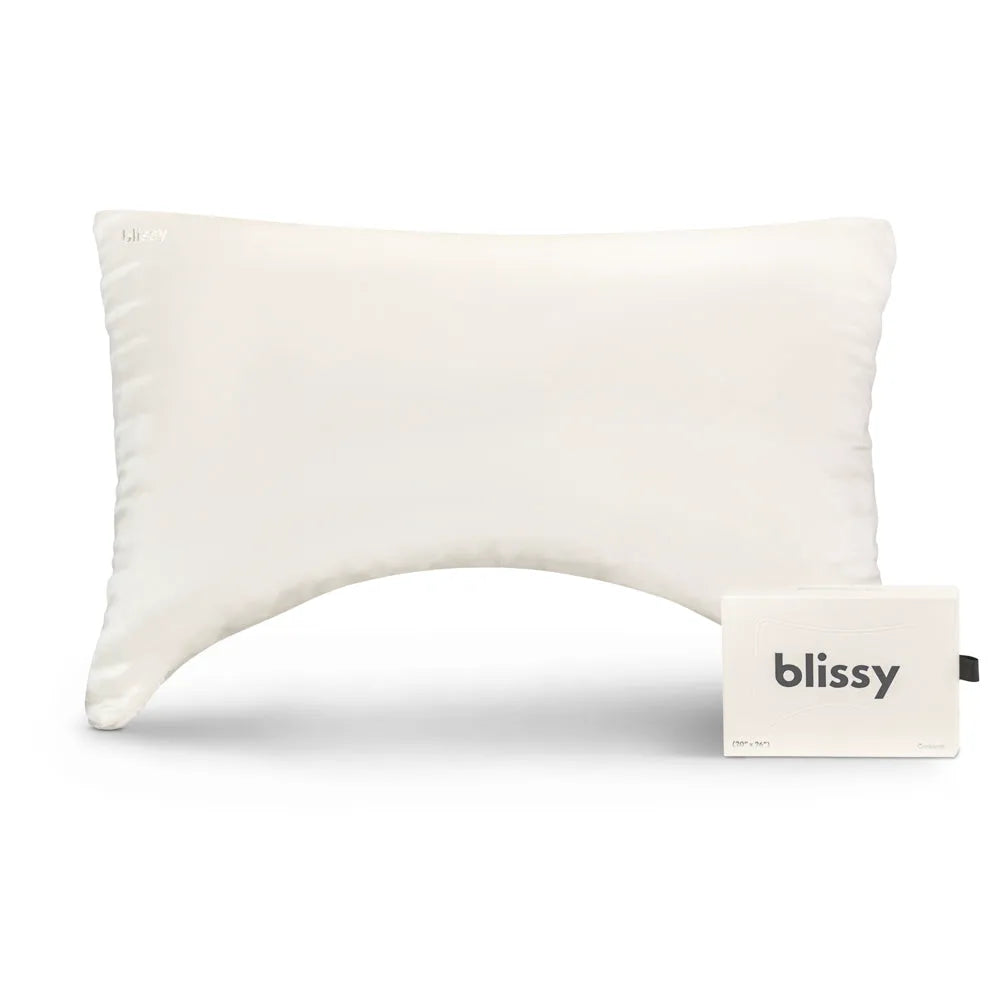 King White Crescent Pillowcase