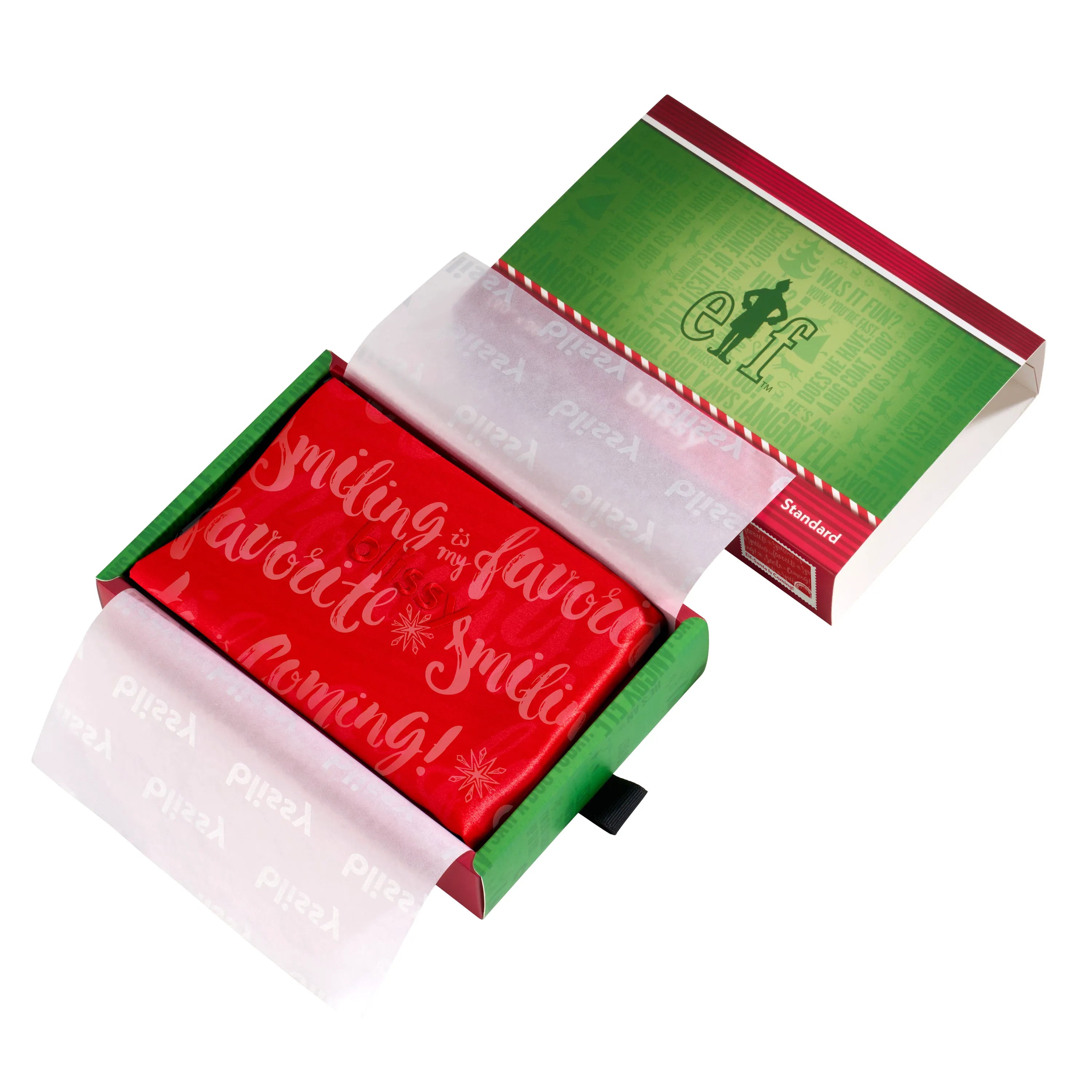 Pillowcase - Elf "Santa Is Coming!" - Queen
