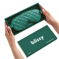 Emerald Diamond Quilted Sleep Mask
