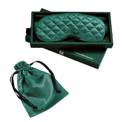 Emerald Diamond Quilted Sleep Mask