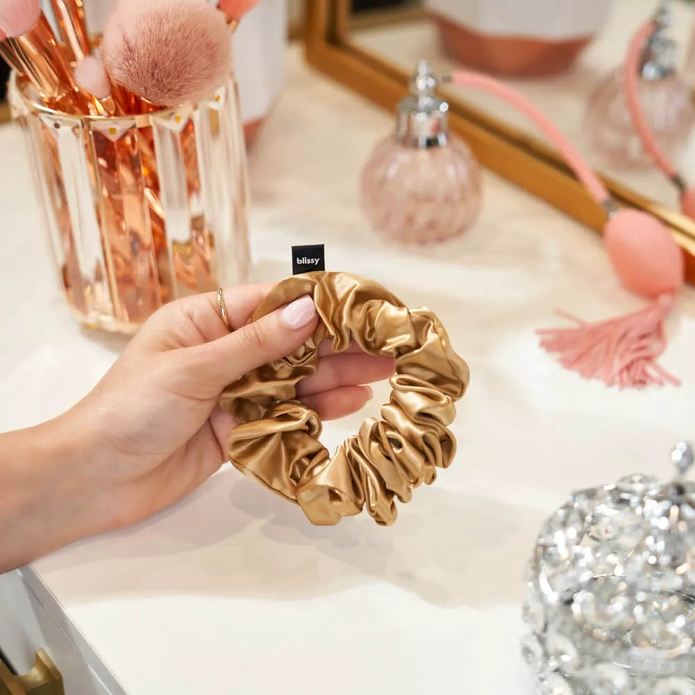 Blissy Scrunchies in Gold