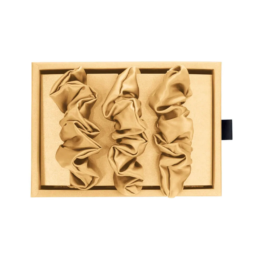 Blissy Scrunchies in Gold