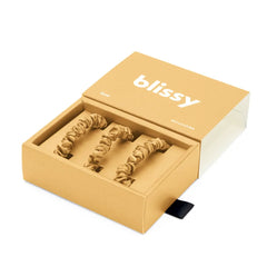 Blissy Skinny Scrunchies in Gold