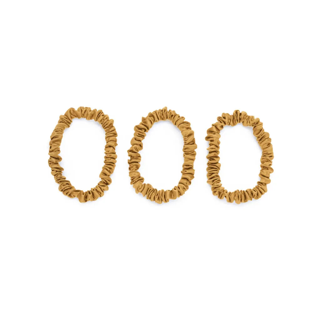 Blissy Skinny Scrunchies in Gold