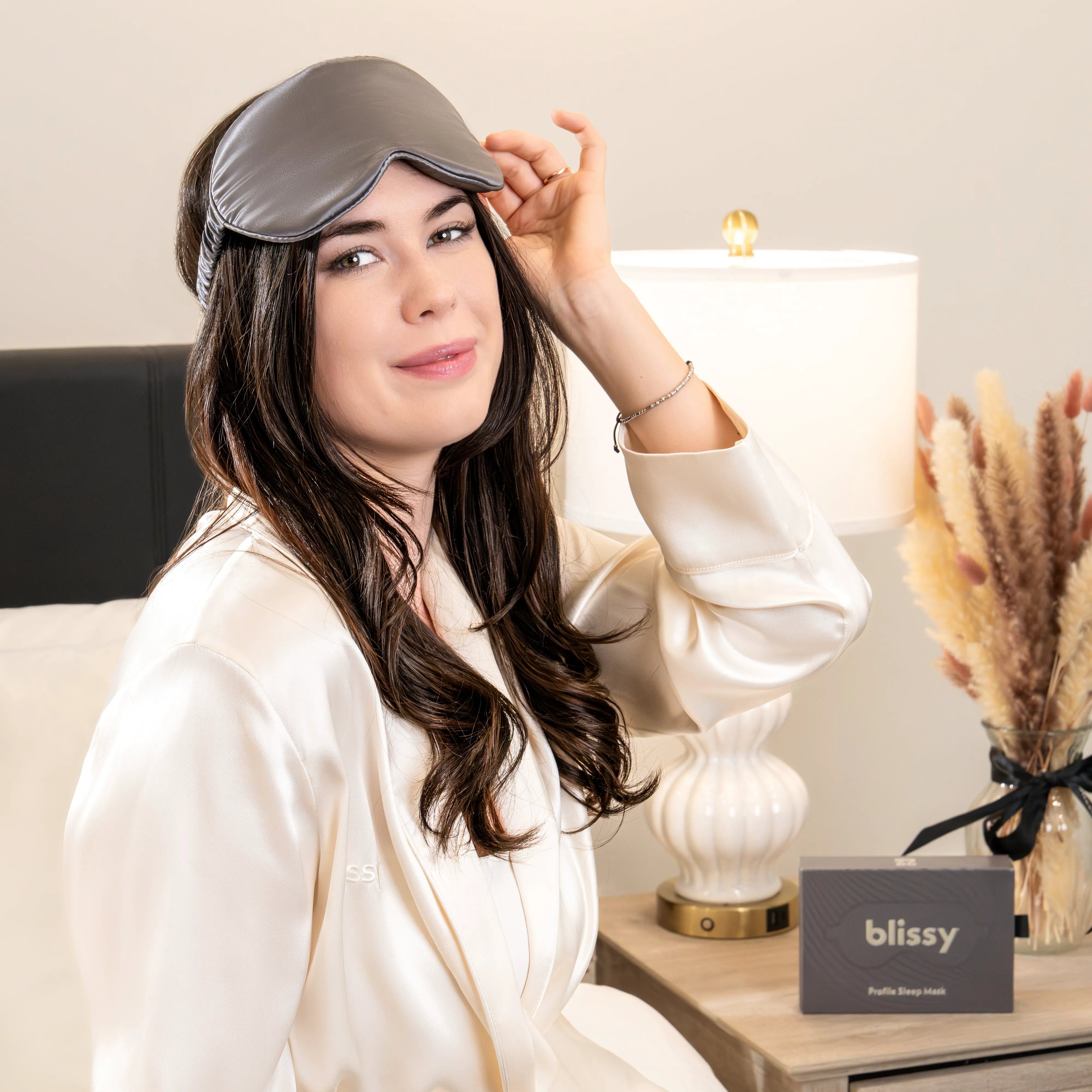 Sleep Mask - Grey - Profile