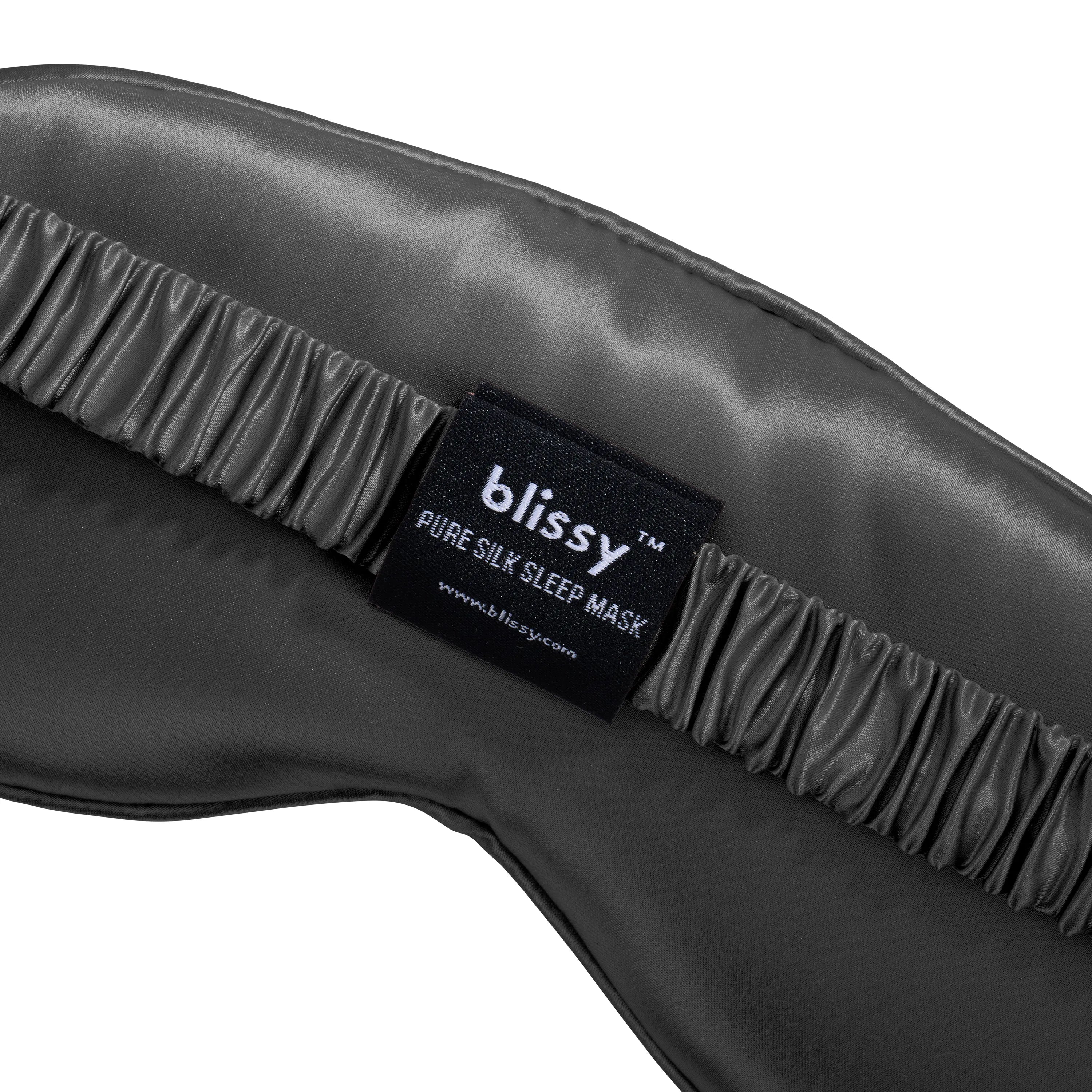 Grey Diamond Quilted Sleep Mask