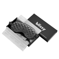 Grey Diamond Quilted Sleep Mask