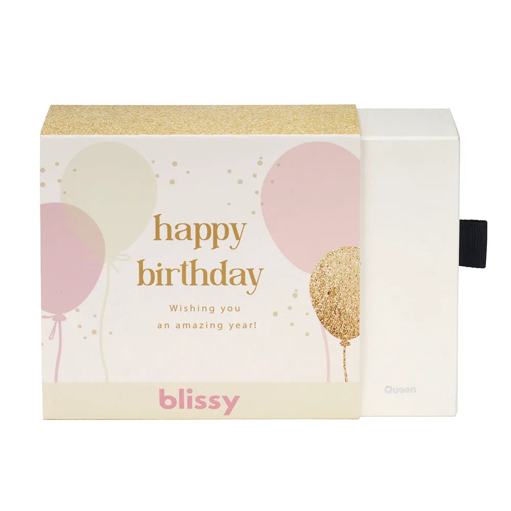 Blissy Happy Birthday Gift Sleeve in Gold